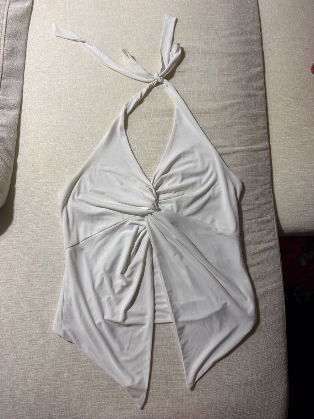 Windsor White Twist Halter Camisole